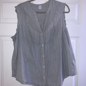 Stripped sleeveless top